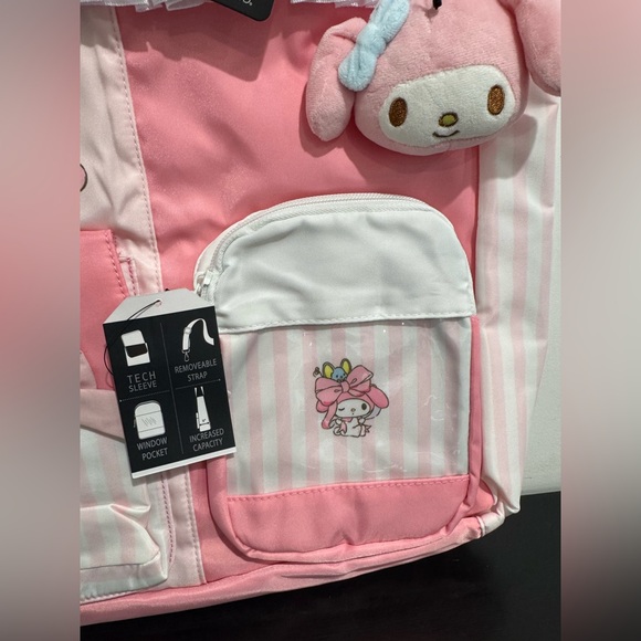 Sanrio My Melody Stripe Ribbon Cargo Tote Bag